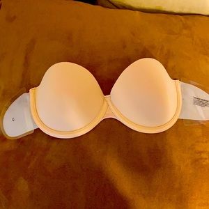 Backless strapless nude